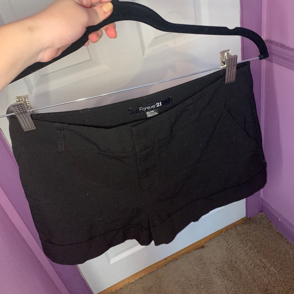 Black short shorts